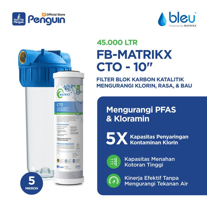 Gambar MATRIKX Filter Air Set FB-1P-XCT 10 Inch dari Penguin Indonesia Kota Administrasi Jakarta Barat Tokopedia