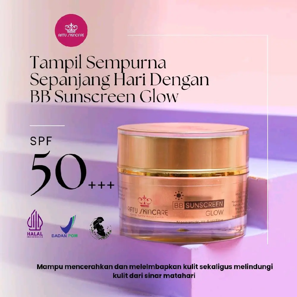 BB GLOWING RATU SKINCARE MENCERAHKAN WAJAH BIKIN CERAH SEHARIAN