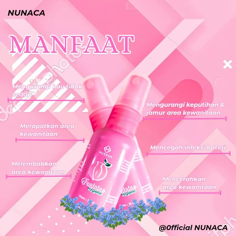 Nunaca Feminine Hygiene - Spray Pembersih Miss V - sprayPerawatan area kewanitaan 2