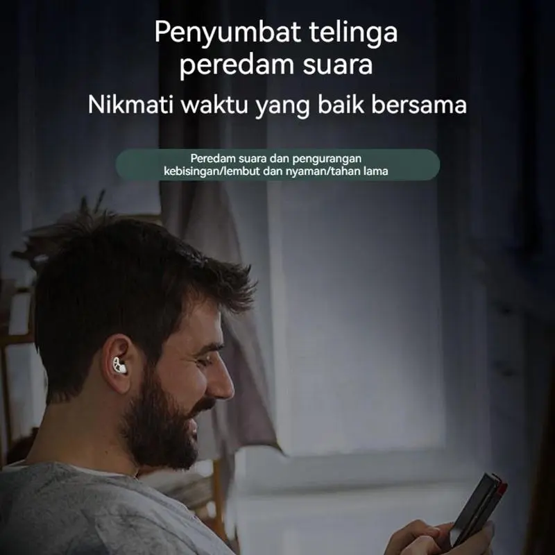 Penyumbat Telinga 3 Layers Earplug Peredam Suara Silicone / Earplugs Noise Reduction / Penutup Telinga Ear Plug Noise Reduction 2 Layer / Ear Plug Penyumbat Telinga Anti Bising / Penutup Telinga Kedap Suara Ampuh Berkualitas / Penyumbat Telinga Kuping 6