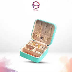 Kotak Perhiasan Mini Box Tempat Penyimpanan Cincin Kalung Anting Kotak Mini Mewah Terbaru -BK6020