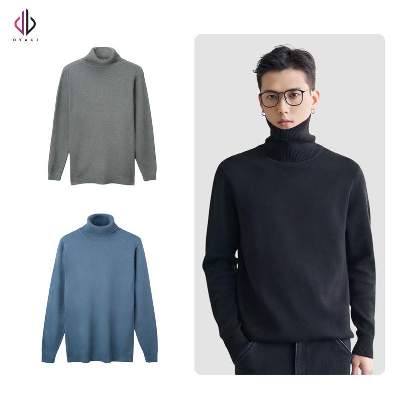 [DYACI x KOC] Combo 2 áo len cổ lọ Quảng Châu form Basic, chất len Viscose thân thiện với làn da AL83