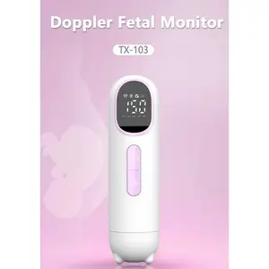 Mafabe Alat Deteksi Jantung Janin Fetal Doppler - Mendengar Detak Jantung Janin dengan Lebih Jelas, Layar LED HD