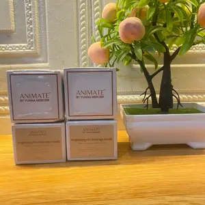 Animate Brightening Pro Coverage Foundy by Yunna Mercer 10g Produk Makeup Wajah dengan Coverage Tinggi dan Efek Pencerah