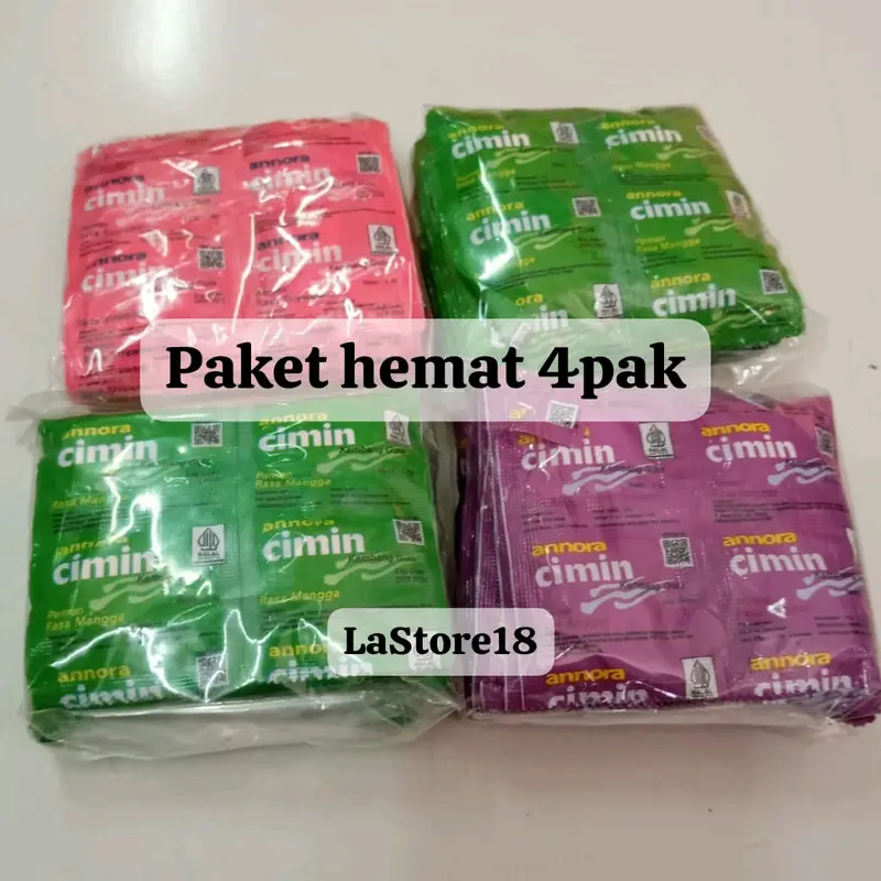 PAKET HEMAT 4 PAK PERMEN CIMIN ANEKA RASA 160pcs(1pak isi 40pcs) 0
