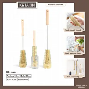 KOTAKIN Sikat Botol Susu Pembersih Tempat Minum Tumblr Kitchen Brush Cangkir Gelas KOTAKIN Sikat Botol Susu Pembersih Tempat Minum Tumblr Kitchen Brush Cangkir Gelas