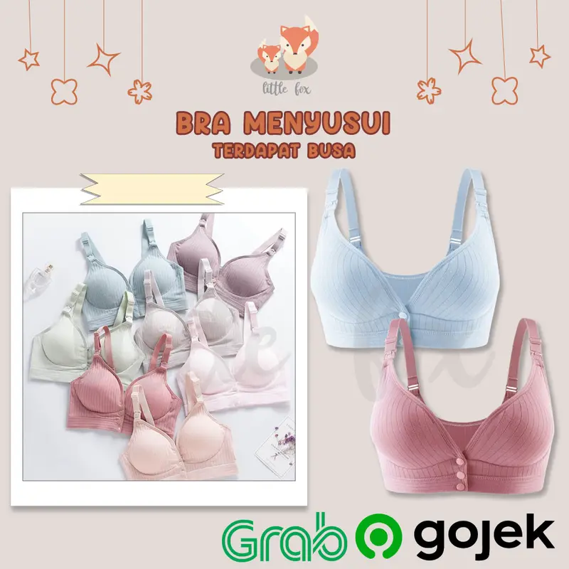 Bra Menyusui Kancing Depan Pakaian Dalam Wanita Ibu Hamil Tanpa Kawat Nursing Bra / Maternity Bra Busa BH SEAMLESS Busui 0