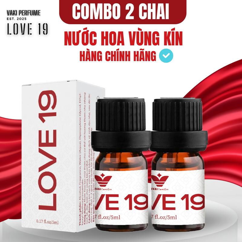 Combo 2 Love 19 nước hoa nữ (có che tên) 5ml - Hàng Chính Hãng