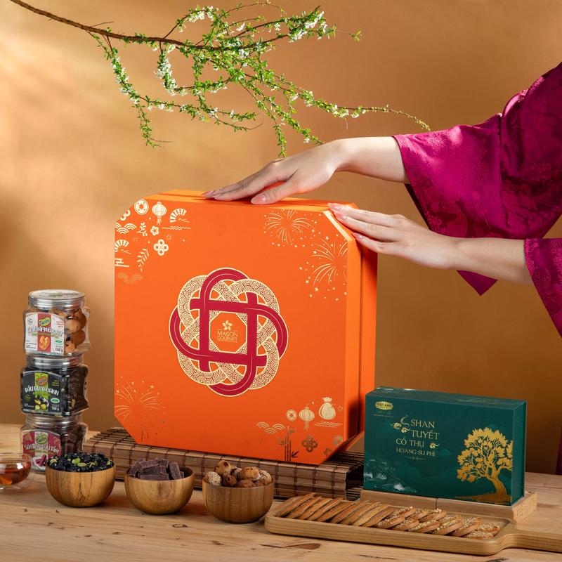  HỘP AN QUÝ - Maison Gourmet - Hộp Quà Tết Cao Cấp 2026 