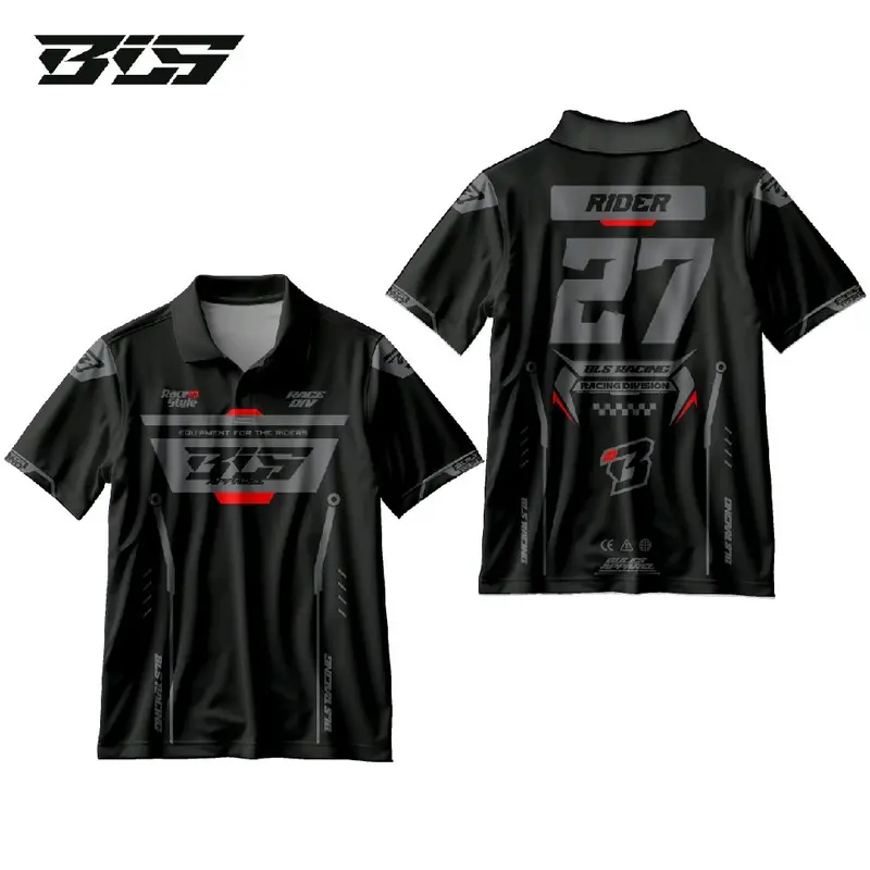 BLS Kaos Jersey Polo Rider Full Printing Bahan Dryfit Premium Quality - Sport 1