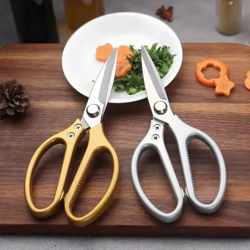 GIFTIDEA Multi Function Kitchen Scissors, Heavy Duty Stainless Steel Shears with Ultra Sharp Blades, Left Right Handed Scissors Use for Chicken, Meat