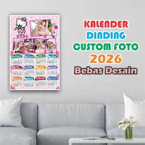Kalender Dinding 2026 Bisa Pakai Foto Sendiri Maksimal 5 Foto