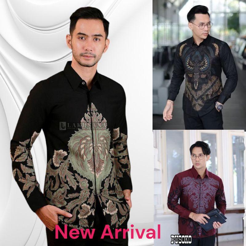 Product Introduction of Baju batik keren pria dewasa kemeja batik pria lengan panjang 29