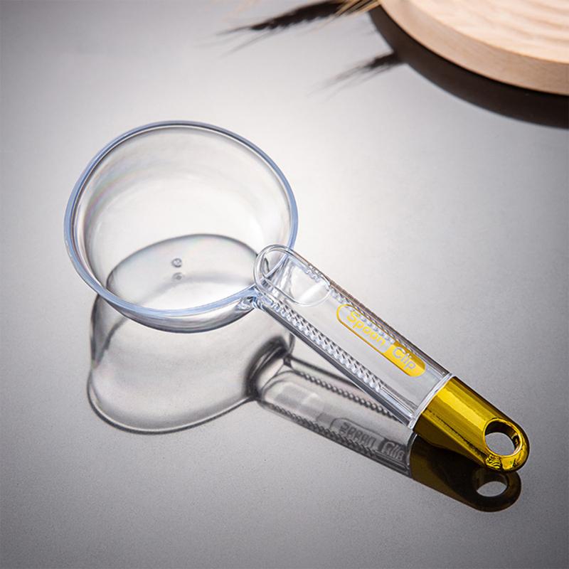 Multi-Functional Rice Scoop with Clip Long Handled Plastic Spoon ...