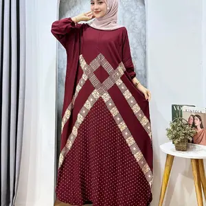 Kaftan fatimah marmer polka