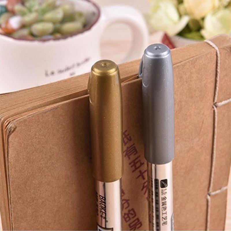 Product Introduction of 1pcs Craft Pen Marker Pen Signature Pen Metallic Luster Signature Quality Durable Constant Good W3O9 14
