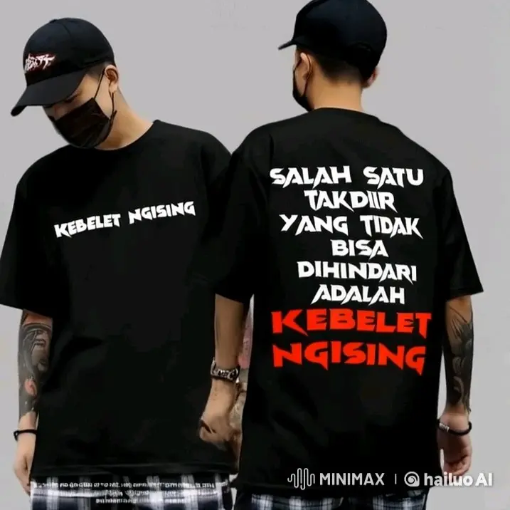 Kaos Kata-Kata Pendek Katun Lembut Sablon Distro Baju - Bajudistro - Wanita, Pria 1
