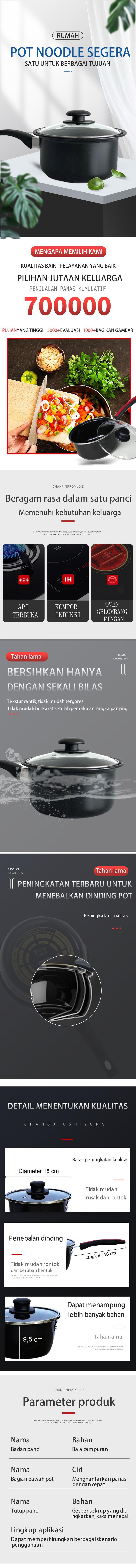 QME - Panci Set Multifungsi Wajan Enamel  34CM atau 32CM / Panci Kuah Enamel 22CM & Panci Susu Enamel 20CM Kitchenware