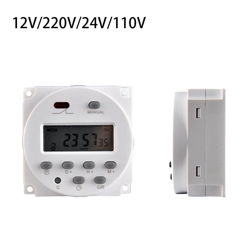 Time Switch Digital Weekly Programmable Adjustable Advertising Box Lamp Timer Light Relay Electronic Rechargeable Charger 7