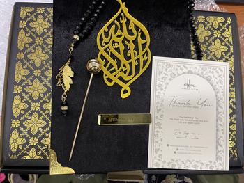 Product Review of AlQURAN Baldu Hantaran Ukir nama {BLACK & GREY THEME} Cover from e**l 1
