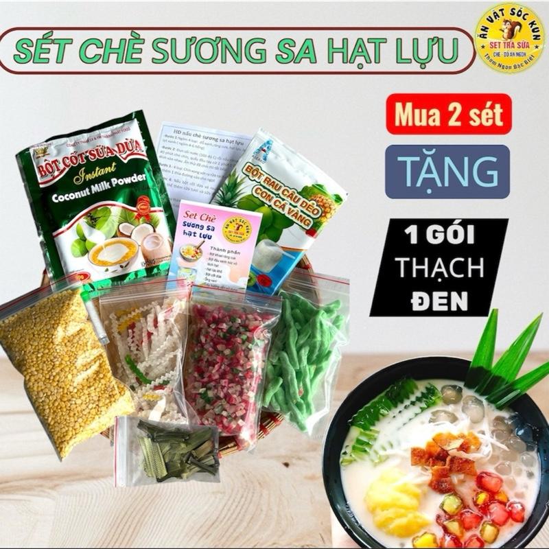 SÉT CHÈ SƯƠNG SA HẠT LỰU {12-15bát}. Mua 2 Sét Tặng Sương Sáo.Mua 3 sét tặng Trà Sữa 10Ly. BẾP SÓC KUN chính chủ