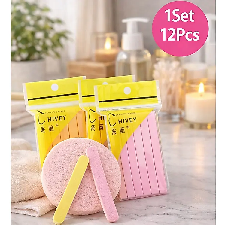 SPONS STICK FACIAL / SPONS FACIAL WAJAH / 1 SET SPONS FACIAL WAJAH/ SPONS MAKEUP / 1 SET ISI 12 SPONS STICK