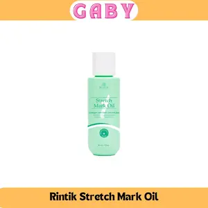 Gaby Rintik Stretch Mark Oil 90ml - Serum Perawatan Stretchmark & Selulit Dengan Collagen & Stemcell Infused Mencerahkan & Meratakan Warna Kulit