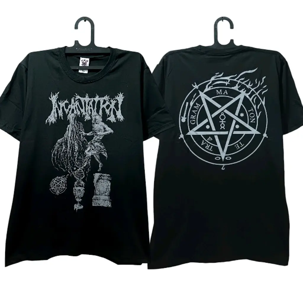 Kaos Musik INCANTATION | BLOODBATH | BLOOD INCANTATION | Tanpa Jahitan Samping