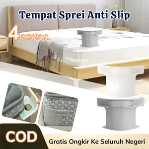 4 Pcs PENJEPIT SPREI ANTI GESER | Sprei Anti Geser Anti Lepas | Seprai Kencang Untuk Anak Aktif