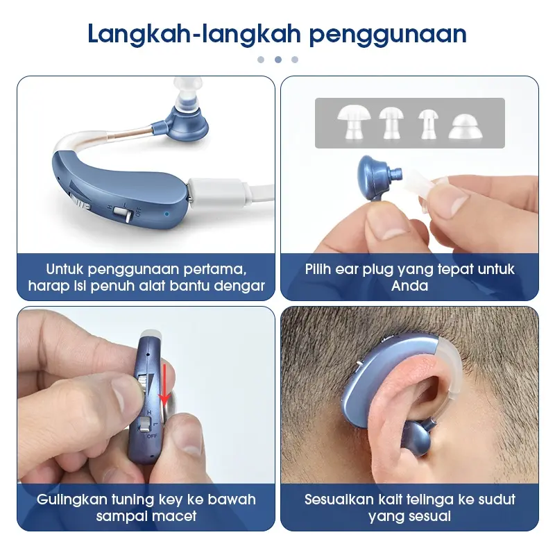 Britzgo Alat Bantu Dengar asli rechargeable digital alat pendengaran telinga orang tua original Hearing aids mini usb charge hearing amplifier 3