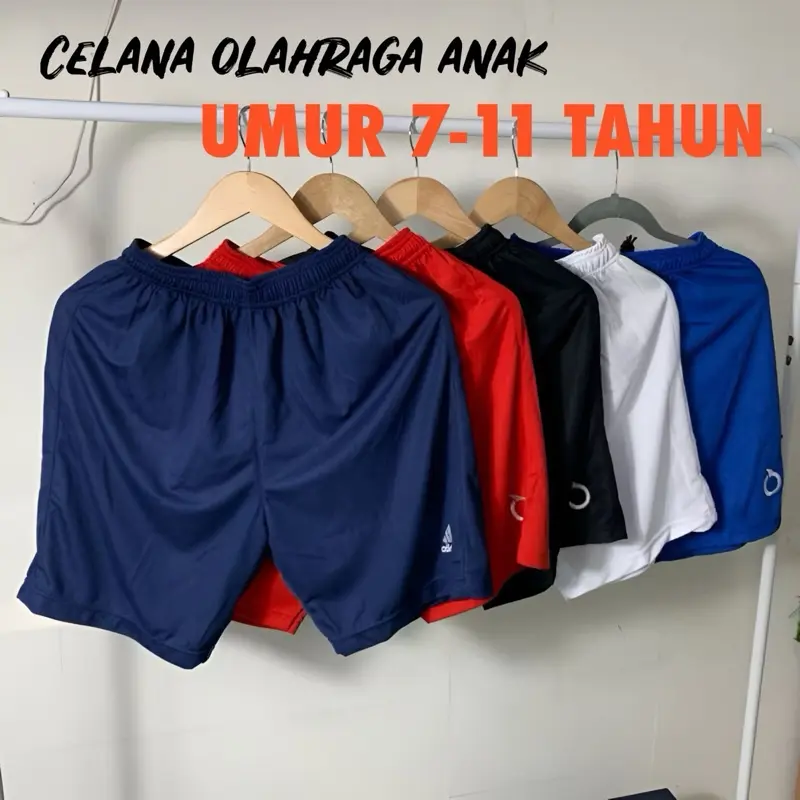Promo 5pcs celana anak usia 7-14th celana olahraga bahan adem melar