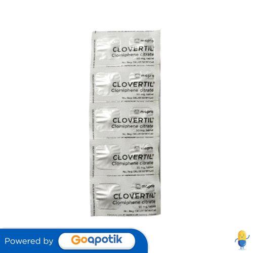 CLOVERTIL 50 MG STRIP 10 TABLET