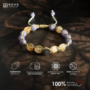 RDNB Jewelry Lotus Citrine Rejeki Bracelet