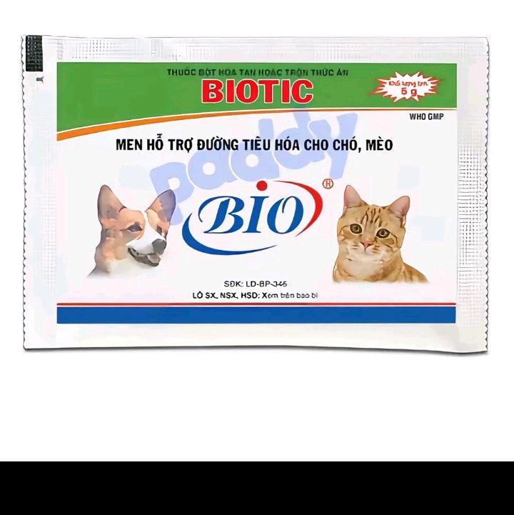 BIO Men Hỗ Trợ Đường Tiêu Hóa Cho Chó Mèo Biotic WHO GMP SĐK LD-BP-346