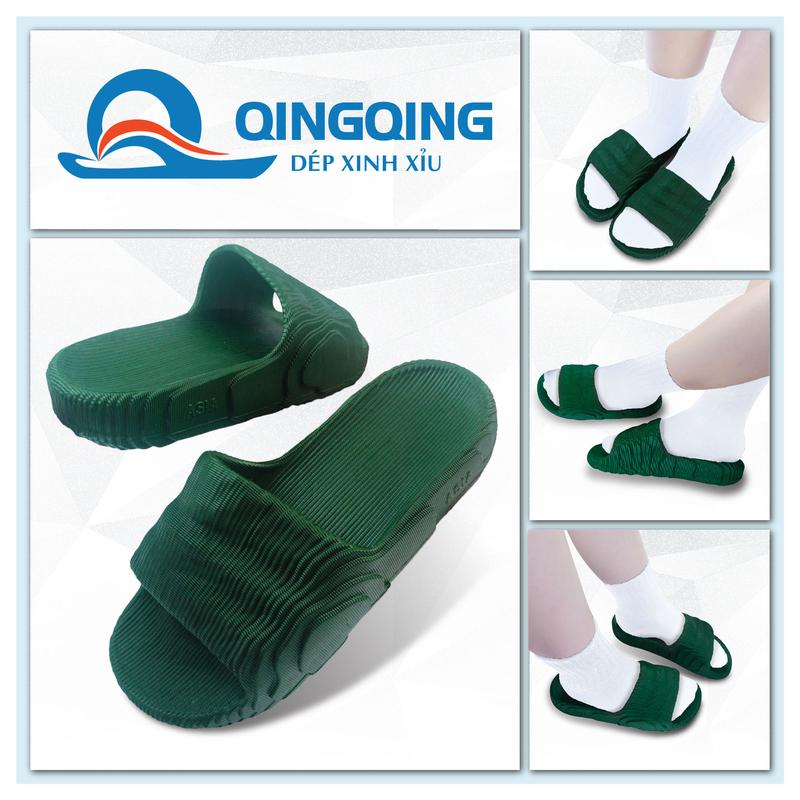 Dép nam nữ quai ngang ASIA đúc vân gỗ thời thượng,nhựa EVA nhẹ -Hàng Chính Hãng DME386 Slipper Đế Bằng - Có HĐĐT
