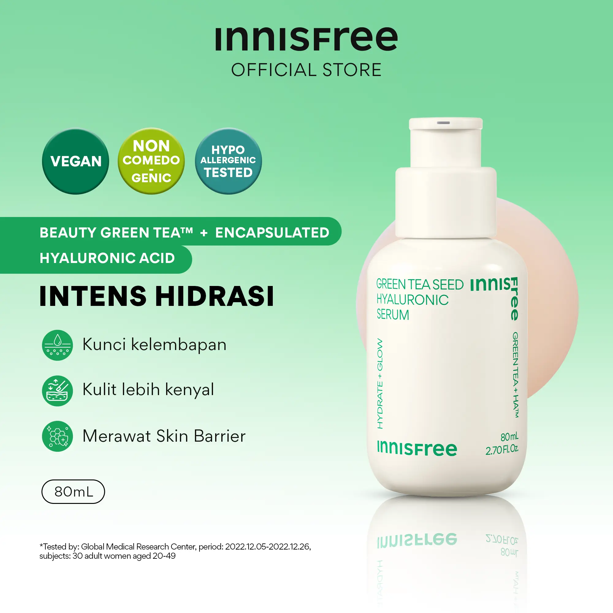 Innisfree Green Tea Seed Hyaluronic Serum 80ml