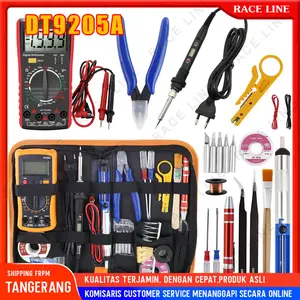 Paket Solder Listrik 220V 60W Lengkap Set Solder Listrik Lengkap dengan Multimeter Iron Tool Kit 220V 60W/Solder Listrik Murah Paket Penyedot Penghisap Timah Set Kit Lengkap Solder 60 Watt Solder Listrik Timah Alat Solder Set Paket Lengkap