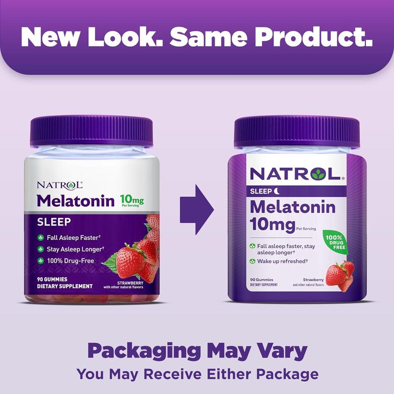 Product Introduction of Natrol Melatonin 10 mg, 90 Strawberry Gummies exp 12/25 Healthcare Dietary Supplement 7