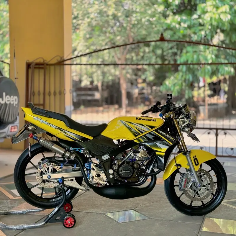 KNALPOT NINJA R/SS/RR SUPER COBRA MODEL AG STYLE LEHER C GALVANIS BLACK KJR RACING INDONESIA 4