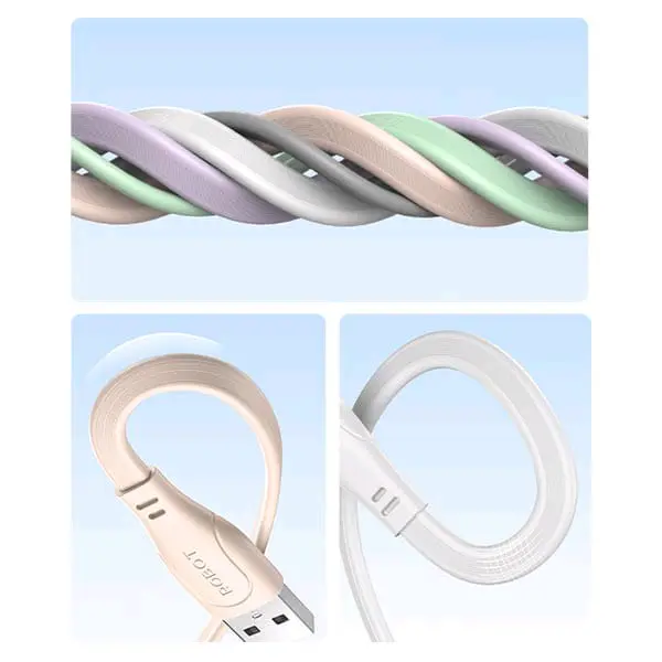 Robot Kabel RAL100S IPHONE , RAL100S TYPE-C , RAM100S MICRO USB Data Cable Per Pcs Original 7