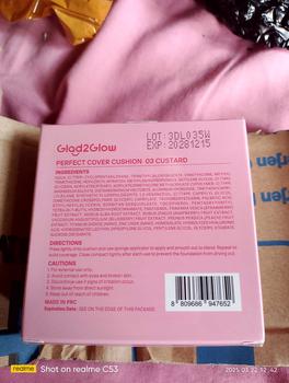 Product Review of Glad2Glow Cushion Perfect Cover G2Glow 11g | Foundation Ringan di Wajah Waterproof dan Transferproof from s**a 1