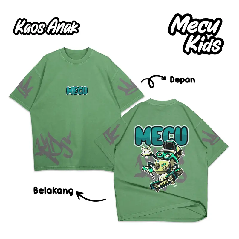 Himoku joy skate Kaos Distro Anak Laki Laki Perempuan 4 5 6 7 8 9 10 11 12 Tahun Katun Combed 3