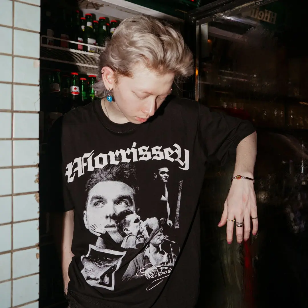 Aubrey Heritage T-Shirt Oversize Boxy Morrisey | Kaos Hitam Combed 20s Baju Distro Tebal Pria
