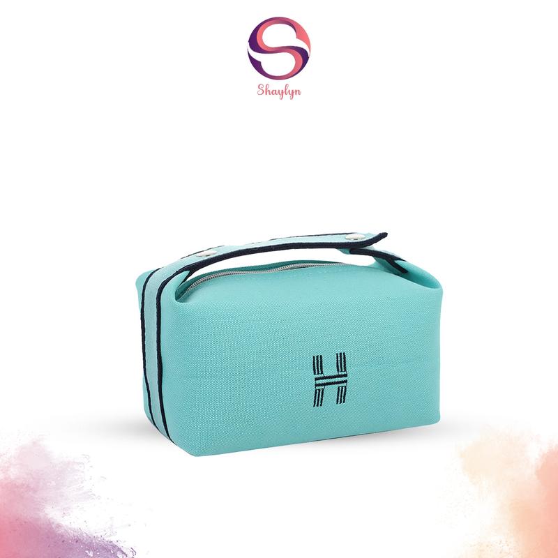 Tas Pouch Kosmetik Kanvas Tas Make Up Organizer Waterproof Travel Hand Bag -BK6021 0
