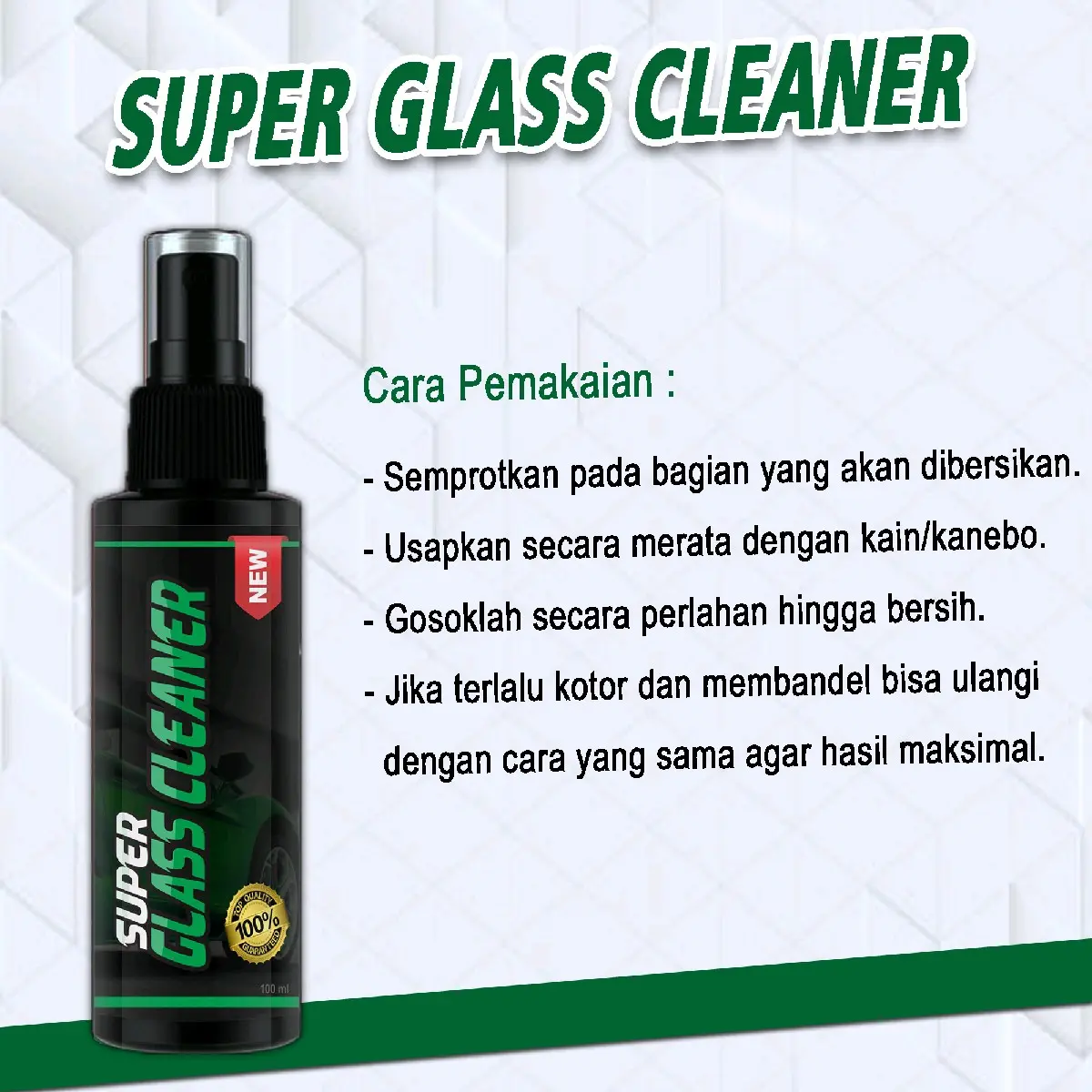 PROMO!!!SUPER GLASS CLEANER/PEMBERSIH KACA/PENGHILANG JAMUR