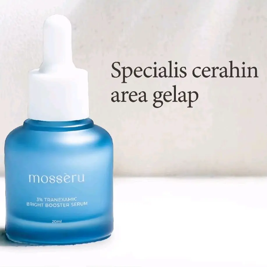 MOSERRU 3% Tranexamic Bright Booster Serum 20ML Memudarkan Mencerahkan Licorice Licorice Muka Wajah Box Extract Kusam Acid Hyaluronic Essence Pencerah
