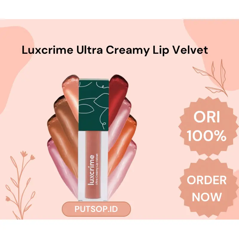 Luxcrime Ultra Creamy Lip Velvet - Lipstick Transferproof Super Ringan Efek Blurring Tahan 12 Jam