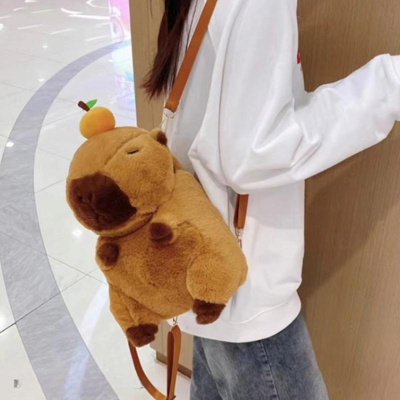 Tas ransel wanita backpak capybara tas beruang lucu tas ransel capybara lucu tas wanita import terbaru tas capybara Backpack 4
