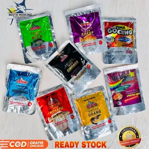 umpan pancing amisan djempol salmon/udang/kerapu/pelet magot