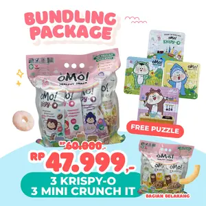[FREE PUZZLE] OMO! BUNDLING 3 KRISPY O 3 MINI CRUNCH IT MIX - ISI 6 PCS